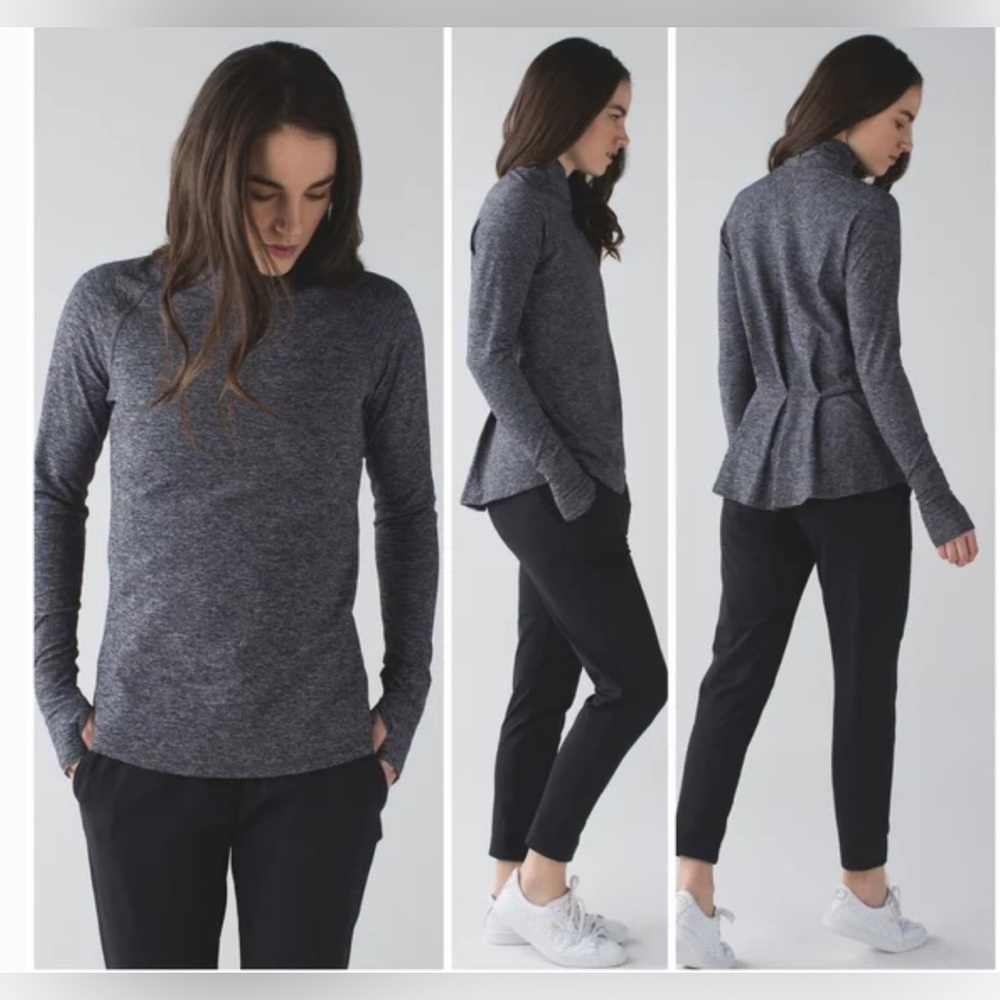 Lululemon warm you core longer sleeves tee size 6